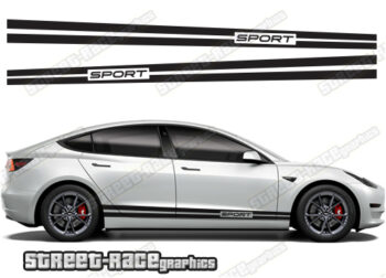 Tesla Model 3 racing stripes 006