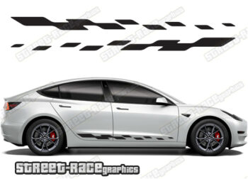 Tesla Model 3 racing stripes 007