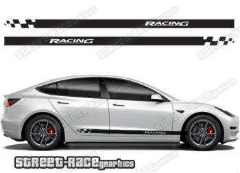 Tesla Model 3 racing stripes 010