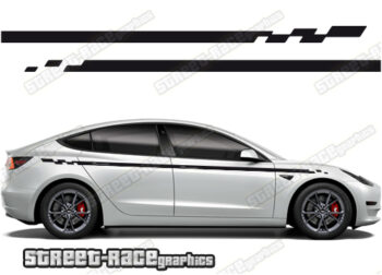Tesla Model 3 racing stripes 012