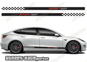 Tesla Model 3 racing stripes 017