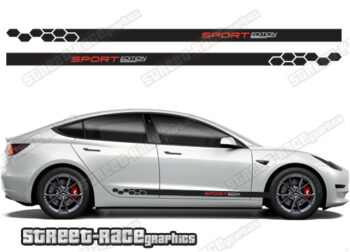 Tesla Model 3 racing stripes 020