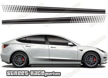 Tesla Model 3 racing stripes 021
