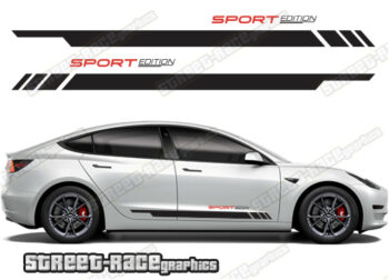 Tesla Model 3 racing stripes 023