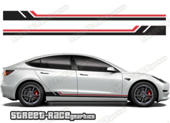 Tesla Model 3 racing stripes 027
