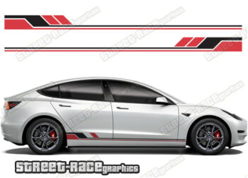 Tesla Model 3 racing stripes 028