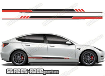 Tesla Model 3 racing stripes 029