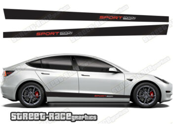 Tesla Model 3 racing stripes 032