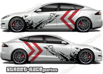 Tesla Model S large graphics 004 - Mud splatter