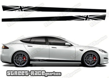 Tesla Model S racing stripes 003