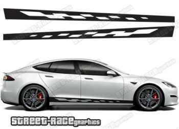 Tesla Model S racing stripes 005