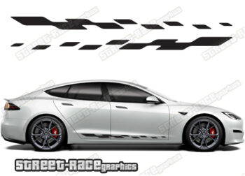 Tesla Model S racing stripes 007