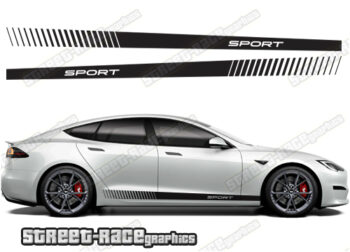 Tesla Model 3 racing stripes