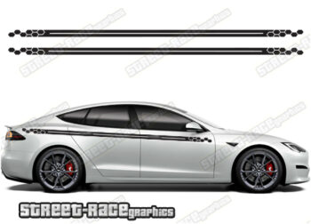 Tesla Model S racing stripes 013