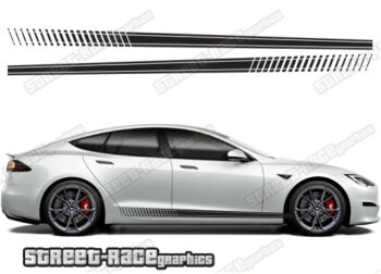 Tesla Model S racing stripes 021