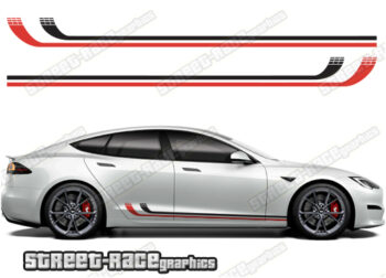 Tesla Model S racing stripes 026