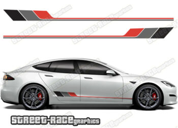 Tesla Model S racing stripes 030