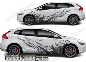 Volvo V40 large graphics 003 - Mud splatter