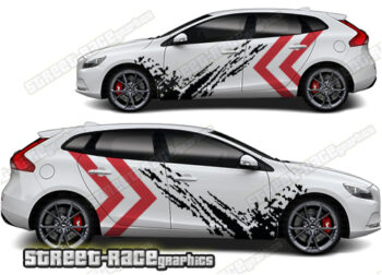 Volvo V40 large graphics 004 - Mud splatter