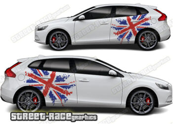 Volvo V40 large graphics 025 - UNION JACK