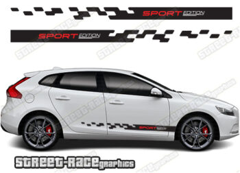 Volvo V40 racing stripes 015