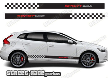 Volvo V40 racing stripes 017