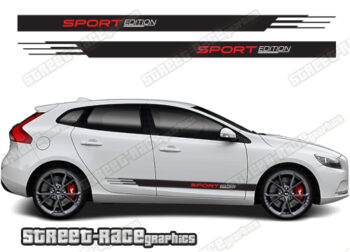 Volvo V40 racing stripes 019