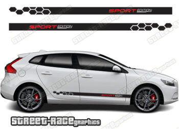 Volvo V40 racing stripes 020