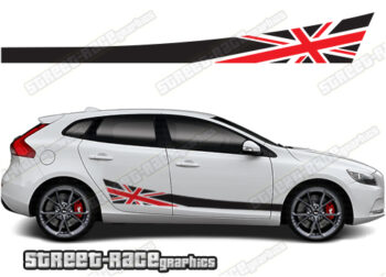 Volvo V40 racing stripes 024 - Union Jack
