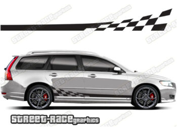 Volvo V50 racing stripes 001