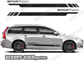 Volvo V50 racing stripes 002
