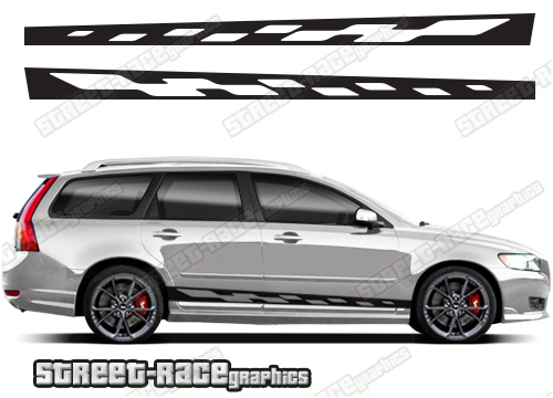Volvo V50 racing stripes 005