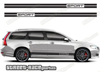 Volvo V50 racing stripes 006