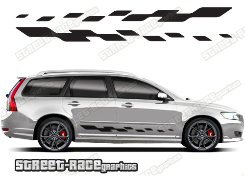 Volvo V50 racing stripes 007