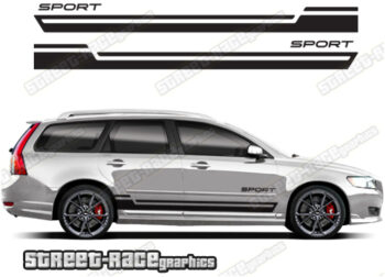 Volvo V50 racing stripes 009