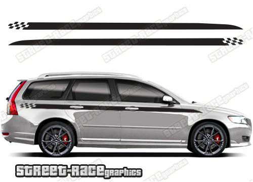 Volvo V50 racing stripes 014