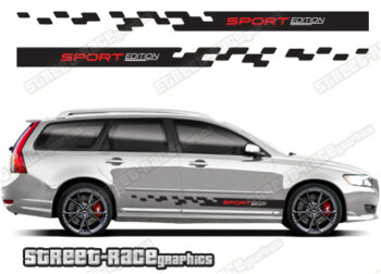 Volvo V50 racing stripes 015