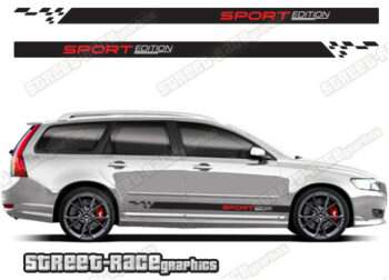 Volvo V50 racing stripes 016