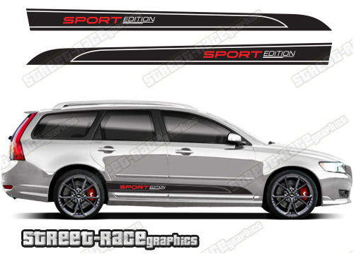 Volvo V50 racing stripes 018