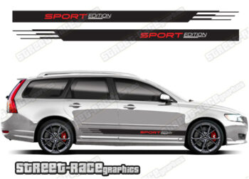 Volvo V50 racing stripes 019