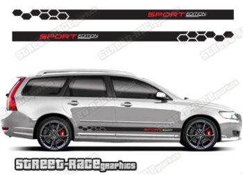 Volvo V50 racing stripes 020
