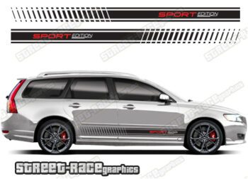 Volvo V50 racing stripes 021