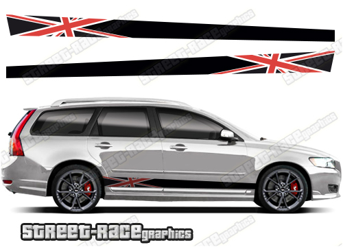 Volvo V50 racing stripes 024 - Union Jack
