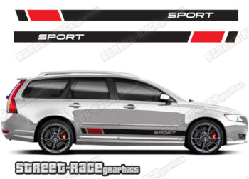 Volvo V50 racing stripes 025