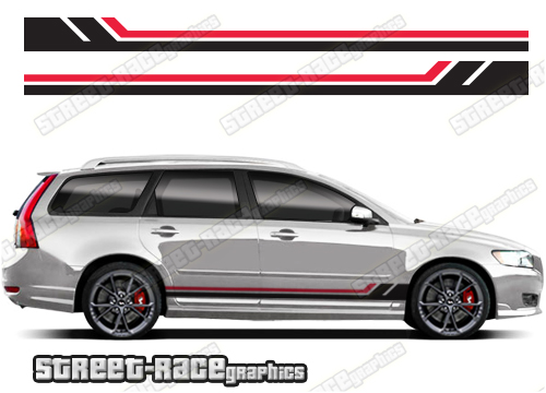 Volvo V50 racing stripes 027