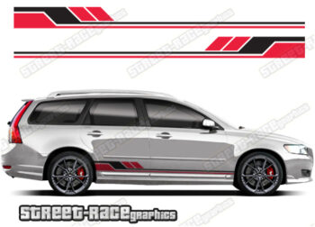 Volvo V50 racing stripes 028