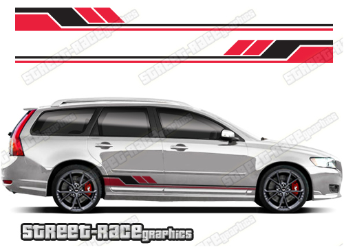 Volvo V50 racing stripes 028
