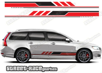 Volvo V50 racing stripes 029