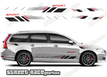 Volvo V50 racing stripes 031