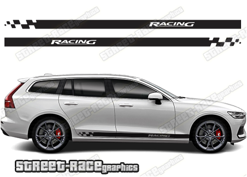 Volvo V60 racing stripes 010